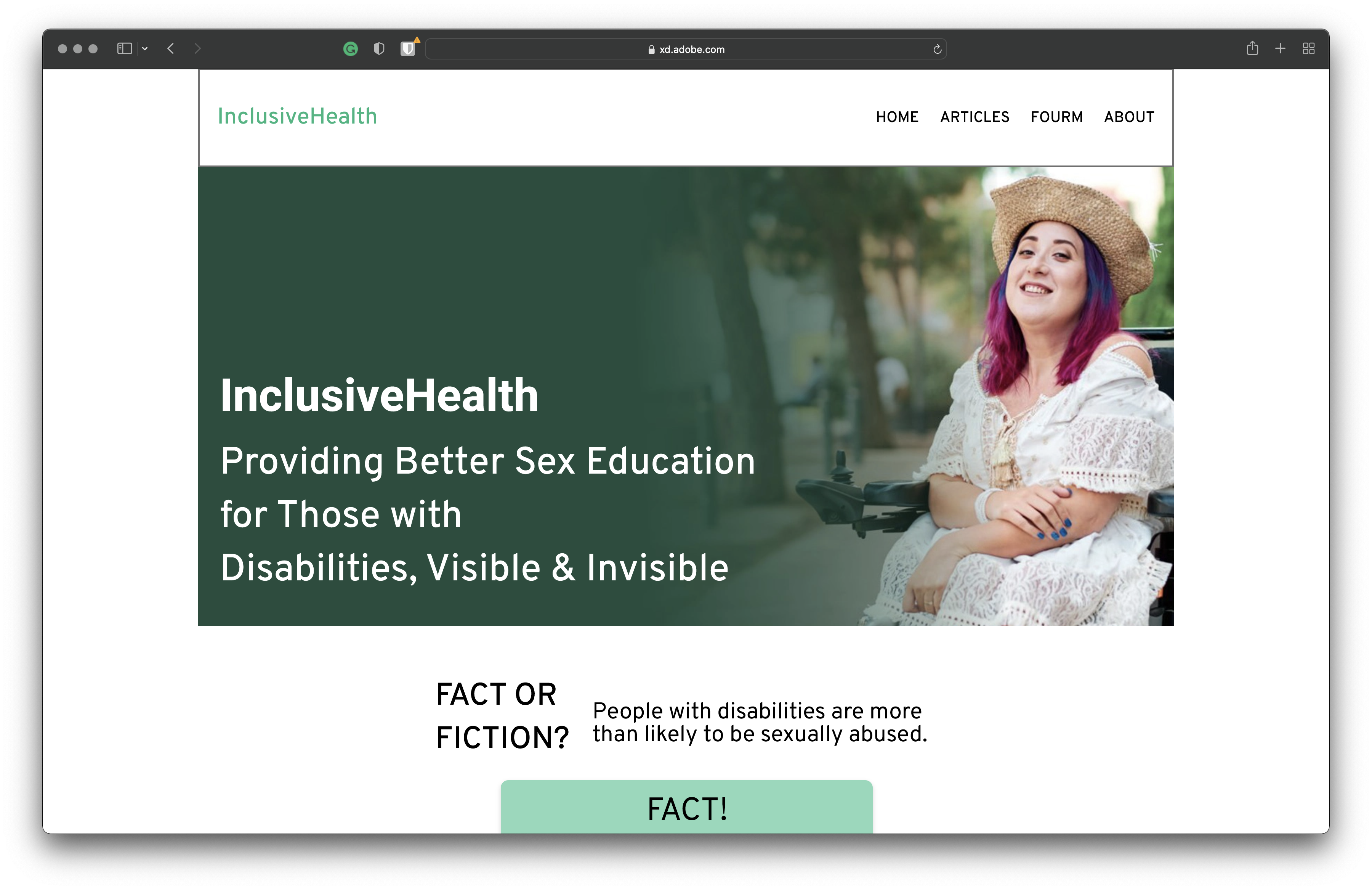 InclusiveHealth Home Page